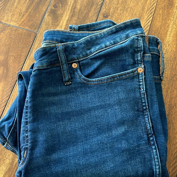 Madewell 10" High-Rise Skinny Jeans blue denim size 35 - Picture 15 of 16